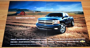 Chevy Silverado 2009 4x4 anuncio original impreso anuncio-09 1500 2500 azul - Imagen 1 de 1