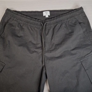 Mode of One Mens Black Elastic Waist Cargo Pants Size XL Pockets New w/out Tags - Picture 1 of 11