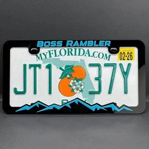 BOSS RAMBLER License Plate Frame Cover – Car Tag Frame for Truck SUV Car - Foto 1 di 11