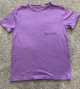 Cat And Jack T-Shirt Boys Size M 8 Solid purple T-Shirt Short Sleeve - Picture 1 of 3