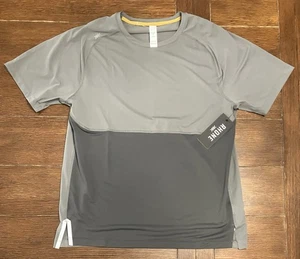 Camisa Rhone Para Hombres M Extra Milla Manga Corta Atlética Humo Asfalto Entrenamiento Nueva con Etiquetas - Imagen 1 de 4
