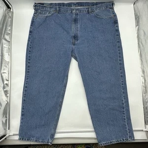 Levi's 550 Men's Big & Tall Size 52x29 Relaxed Fit Tapered Leg Blue Denim Jeans - Picture 1 of 13