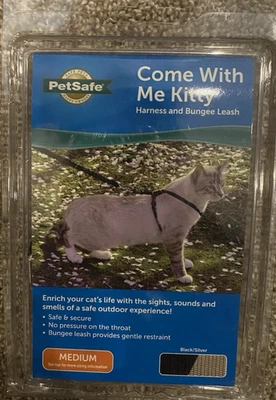 PetSafe Gentle Leader Come with Me Kitty Harness & Bungee Leash, Blue, Medium - Image 1 of 2