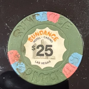 Vintage Sundance Hotel & Casino Las Vegas, Nevada 25 $ Spielchip - Bild 1 von 2