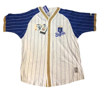 Camiseta de béisbol George Brett colección Cooperstown 1995 Kansas City Royals XL Foto 1 de 4