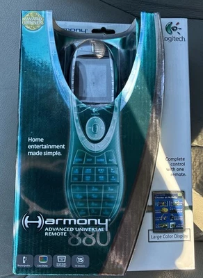 Logitech Harmony 880 Advanced Universal Remote Control Dock Power 915-000065 - Image 1 of 4