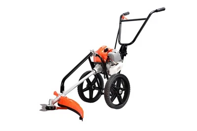 eSkde 52cc Wheeled Petrol Brushcutter Strimmer Grass Weed Trimmer Cutter Trolley - Image 1 of 4