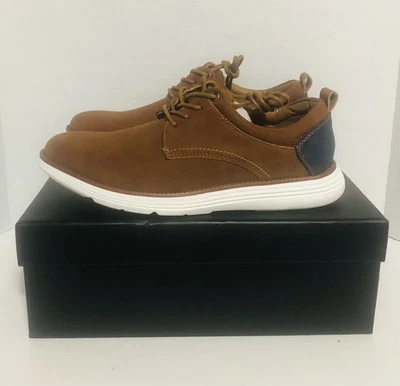 На шнуровке коричневый синий мужской размер ЕС 40 США 7 повседневный официальный бизнес Derby туфли новый - Изображение 1 из 4