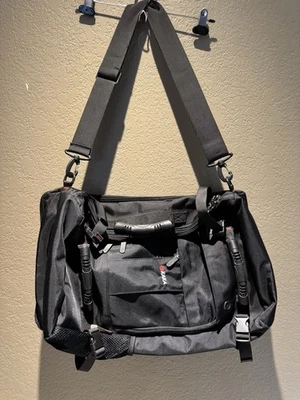 Kaka Modular Messenger Bag Backpack Military Laptop Sleeve Black USED - Imagem 1 de 4