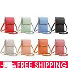 PU Leather Crossbody Bag Portable Women Touch Screen Phone Bag for Daily Leisure