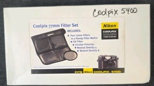 Nikon Coolpix 77mm Filter Set 4 Filters And Case Uv/Polarizer/Neutral Density... - Picture 1 of 9