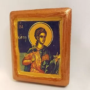 San Carpo Carpos Karpos Apóstol de los Setenta Icono Ortodoxo Griego Bizantino - Imagen 1 de 10