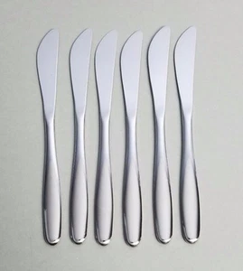 6 Dinner Knives Hackman Savonia Stainless Steel Finland Scandinavian NWOT MCM - Picture 1 of 4