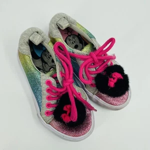 Disney kleine Mädchen Sneaker Minnie Mouse Kleinkind Glitzer mit Flauschigkeit Gr. 10 (K4) - Bild 1 von 6