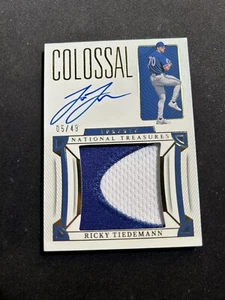 Parche colosal automático Panini National Treasures Baseball Ricky Tiedemann 2023/49 - Imagen 1 de 2