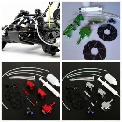 Front Wheel Hydraulic Brake System for 1/5 Scale HPI KM Baja 5B 5SC Rovan RC Car - Image 1 of 4