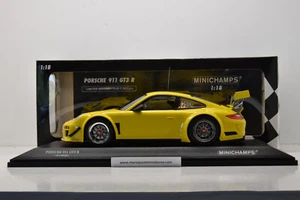 PORSCHE 911 GT3 R STREET 2010 YELLOW MINICHAMPS 1/18 NEUVE EN BOITE - Foto 1 di 9