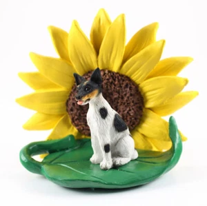Rat Terrier Sunflower Figurine - Picture 1 of 2