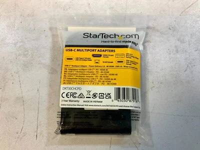 StarTech DKT30CHCPD Portable USB-C Multiport Adapter for Mac & Windows - G4B* - Image 1 of 3