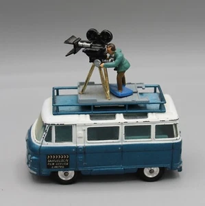 Vtg Showa Retro 1/43 Corgi Blue Commer Bus 2500 Samuelson Film Service Cameraman - Picture 1 of 7