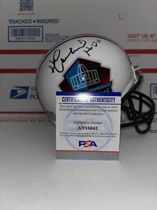 HAROLD CARMICHAEL SIGNED HALL OF FAME MINI HELMET PSA AN15041 HOFER - Picture 1 of 3