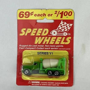 Speed Wheels Series Vl Cement Mixer Green Truck Vintage - Picture 1 of 2