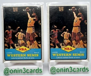 2 1973-74 1973 Topps NBA Western Semis Wilt Chamberlain Lakers Bulls #64 - Bild 1 von 6