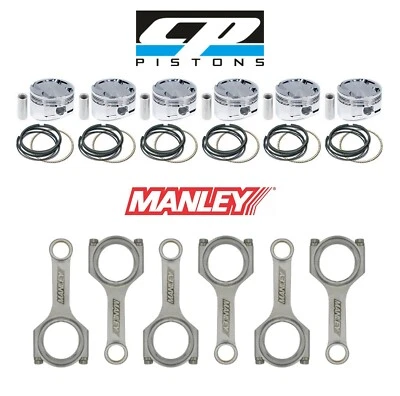Pistones CP varillas Manley para Nissan RB30 con RB25 o RB26 FT 8,5 o FT 8,2 CR 87 mm Foto 1 de 4