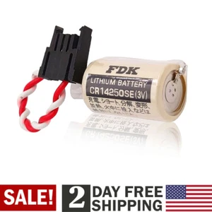 US 1X For sanyo FDK CR14250SE CR14250SE-R 1747-BA PLC Battery with 3P Plug 3V - Picture 1 of 7