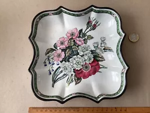 PERLA GEORGIANA PLATO DE DESAYUNO EN FORMA DE DEVONIA C1815. PRAY DE FLORES POLICROMADAS - Imagen 1 de 12