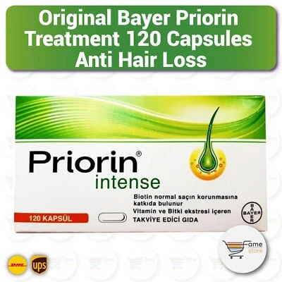BAYER Priorin Intense Anti Hair Loss Treatment Herbal Capsules - 120 Capsules - Image 1 of 2