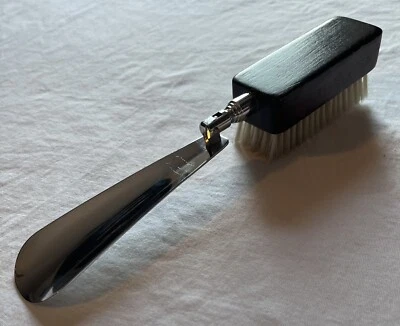 Vtg 50s Collapsible Clothing Clothes Brush, Shoe Horn for Maintenance Japan Made - Image 1 of 4