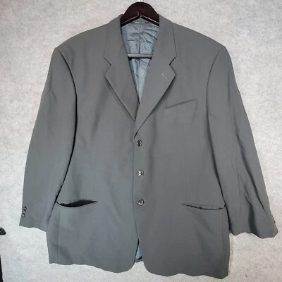 ARMANI COLLEZIONI Blazer Mens 48 R Black Wool Made in Italy - Image 1 of 4