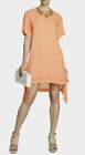 NEW BCBG MAXAZRIA SHARON Layerde Silk Dress  XXS, XS ORANGE $228