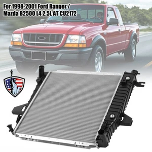 Radiator Compatible with 1998 1999 2000 2001 Ford Ranger 1998-2001 Mazda B2500 2 - Picture 1 of 11