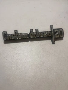 1975-1979 CHEVY CUSTOM DELUXE 20 EMBLEM GM# 627312-6-7-8 Truck OEM 3/4 Ton - Picture 1 of 9