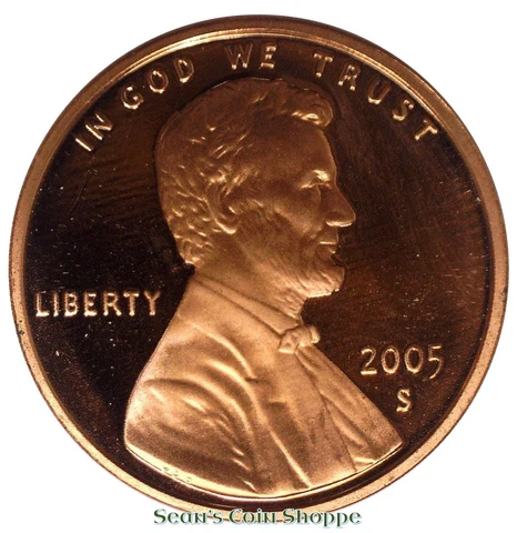 2005 S Lincoln Cent Penny 1C Gem Deep Cameo Proof Red San Francisco Ships Free! Cover
