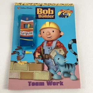 Bob The Builder Team Work Coloring Activity Book Puzzles Games Crayons Vintage - Imagen 1 de 6