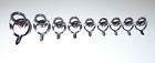 New Set of 9 Chrome American Tackle Virtus RingLock Casting Fishing Rod Guides