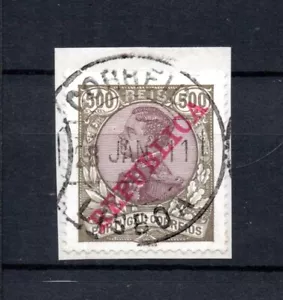 Portugal 1910 old 500 Reis overprinted Republica stamp (Michel 180) nice used - Picture 1 of 2