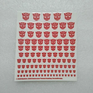 Ocean Cartoon Style Autobot/Decepticon Logo Transfer Decal,In stock! - Picture 1 of 8