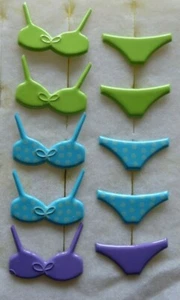 Brads Bikini Swim Suit water swimming bra undies summer vacation crafts cards - Picture 1 of 1