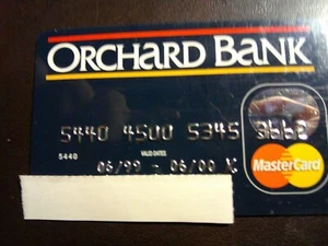 VINTAGE *ORCHARD BANK* RARE EXPIRED MASTER CARD.  Exp. 6/00. - Picture 1 of 1