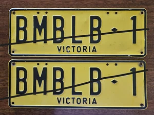 Custom Victoria Number Plates suitable for any Bumble Bee Transformer fan - Picture 1 of 1