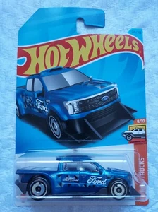 2023 HOT WHEELS FORD F-150 LIGHTNING CUSTOM BLUE HW HOT TRUCKS 9/10 - Picture 1 of 4
