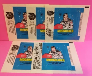 💥 5 ct. 1978 James Bond MOONRAKER 007 WAX PACK WRAPPERS B 💥 - Picture 1 of 1