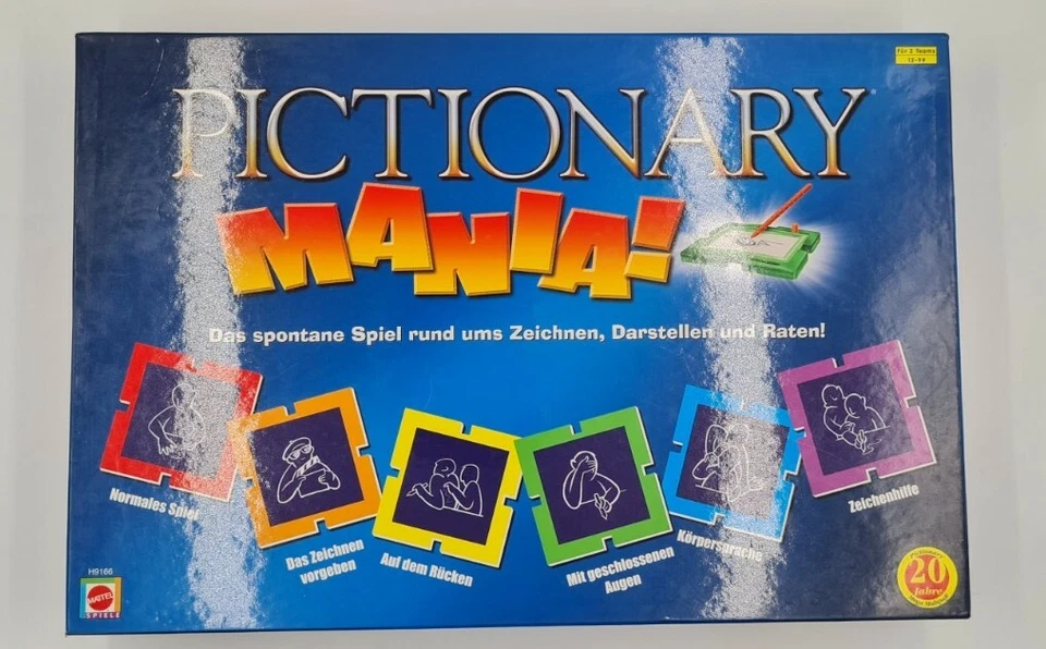 PICTIONARY MANIA! Ein Kultspiel von Mattel  vollständig  Zustand Gut - Bild 1 von 4