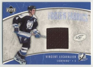 Vincent Lecavalier 2005-06 Upper Deck Ice Frozen Fabrics PATCH #FF-VL Tampa Bay