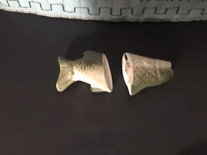 Ceramic Fish Salt AND PEPPER SHAKERS . 68 - Picture 1 of 4