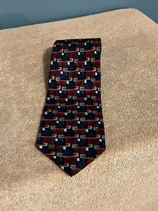 JZ RICHARDS FOR FRIEDMANS CLOTHING MENS LUXURY SILK DRESS TIE 3.75" WIDE - Picture 1 of 3